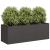Jardinier negru 120x40x40 cm Oțel laminat la rece GartenMobel Dekor