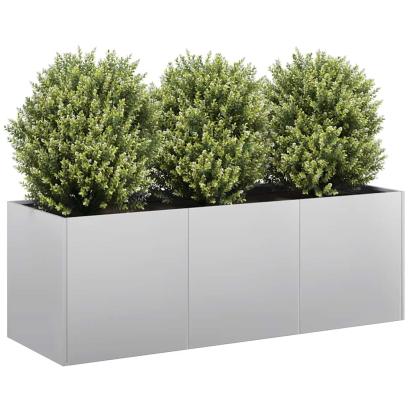 Jardinieră 120x40x40 cm oțel galvanizat GartenMobel Dekor