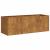 Jardinieră Rusty 120x40x40 cm Oțel pentru intemperii GartenMobel Dekor