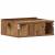 Noptiera plutitoare Lemn vechi 40x32x15 cm Lemn prelucrat GartenMobel Dekor