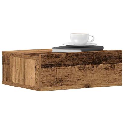 Noptiera plutitoare Lemn vechi 40x32x15 cm Lemn prelucrat GartenMobel Dekor