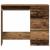 Birou din lemn vechi 90x45x76 cm din lemn de prelucrare GartenMobel Dekor