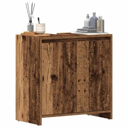 Dulap pentru chiuvetă baie lemn vechi 60x33x60cm lemn prelucrat GartenMobel Dekor
