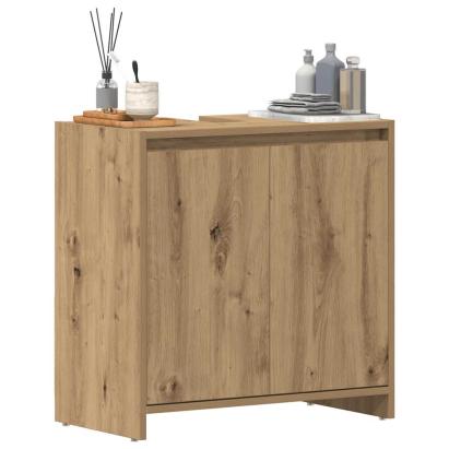 Dulap chiuvetă baie, stejar artizanal 65x33x60cm lemn prelucrat GartenMobel Dekor