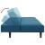 Set canapea 2 piese, albastru, catifea GartenMobel Dekor