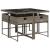 Set mobilier de grădină cu perne, 5 piese, gri, poliratan GartenMobel Dekor
