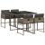Set mobilier de grădină cu perne, 5 piese, gri, poliratan GartenMobel Dekor