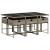 Set mobilier de grădină cu perne, 7 piese, gri, poliratan GartenMobel Dekor