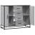 Dulap, gri sonoma, 92x35x76 cm, lemn prelucrat GartenMobel Dekor