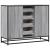 Dulap, gri sonoma, 92x35x76 cm, lemn prelucrat GartenMobel Dekor