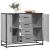 Dulap, gri sonoma, 92x35x76 cm, lemn prelucrat GartenMobel Dekor