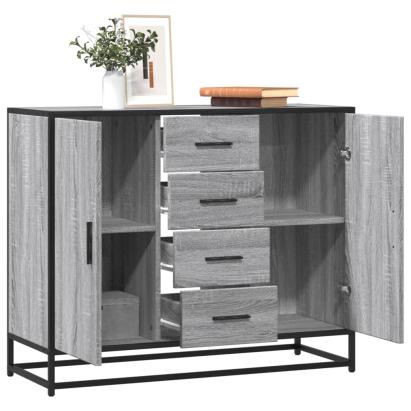 Dulap, gri sonoma, 92x35x76 cm, lemn prelucrat GartenMobel Dekor