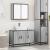 Set mobilier de baie, 2 piese, gri sonoma, lemn prelucrat GartenMobel Dekor