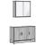 Set mobilier de baie, 2 piese, gri sonoma, lemn prelucrat GartenMobel Dekor