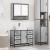 Set mobilier de baie, 2 piese, gri sonoma, lemn prelucrat GartenMobel Dekor