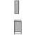 Set mobilier de baie, 2 piese, gri sonoma, lemn prelucrat GartenMobel Dekor