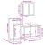 Set mobilier de baie, 3 piese, gri sonoma, lemn prelucrat GartenMobel Dekor