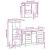Set mobilier de baie, 3 piese, gri sonoma, lemn prelucrat GartenMobel Dekor