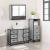 Set mobilier de baie, 3 piese, gri sonoma, lemn prelucrat GartenMobel Dekor