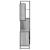 Set mobilier de baie, 3 piese, gri sonoma, lemn prelucrat GartenMobel Dekor