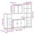 Set de mobilier de baie 4 piese Lemn stratificat gri Sonoma GartenMobel Dekor