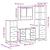 Set de mobilier de baie 4 piese Lemn stratificat gri Sonoma GartenMobel Dekor