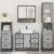Set de mobilier de baie 4 piese Lemn stratificat gri Sonoma GartenMobel Dekor