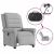 Scaun reclinabil electric Cloud Grey Fabric GartenMobel Dekor