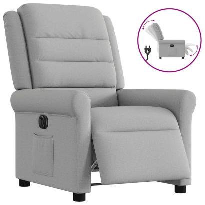 Scaun reclinabil electric Cloud Grey Fabric GartenMobel Dekor