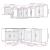 Set dulap de bucătărie 11 piese „Lucca” alb lucios Lemn GartenMobel Dekor