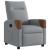 Fotoliu rabatabil electric, gri deschis, textil GartenMobel Dekor