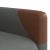 Fotoliu rabatabil electric, gri închis, material textil GartenMobel Dekor
