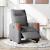 Fotoliu rabatabil electric, gri închis, material textil GartenMobel Dekor