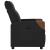 Fotoliu rabatabil electric, negru, material textil GartenMobel Dekor