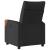Fotoliu rabatabil electric, negru, material textil GartenMobel Dekor