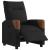 Fotoliu rabatabil electric, negru, material textil GartenMobel Dekor