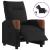 Fotoliu rabatabil electric, negru, material textil GartenMobel Dekor