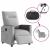 Scaun reclinabil electric Cloud Grey Fabric GartenMobel Dekor