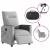 Scaun reclinabil electric pentru masaj Cloud Grey Fabric GartenMobel Dekor