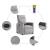 Scaun reclinabil electric pentru masaj Cloud Grey Fabric GartenMobel Dekor