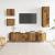 Set dulap TV 5 piese montat pe perete lemn vechi lemn prelucrat GartenMobel Dekor