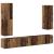 Set dulap TV 4 piese montat pe perete lemn vechi lemn prelucrat GartenMobel Dekor