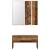 Set de mobilier pentru hol Lemn vechi din lemn prelucrat GartenMobel Dekor