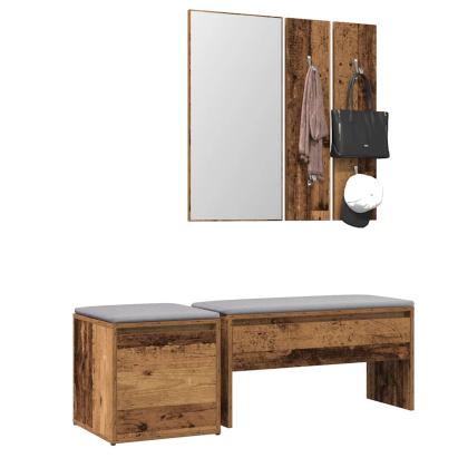 Set de mobilier pentru hol Lemn vechi din lemn prelucrat GartenMobel Dekor