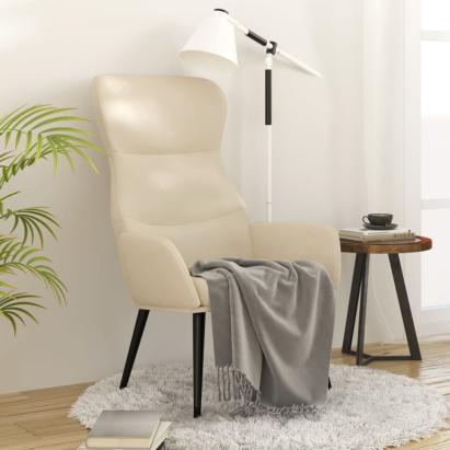 Scaun de relaxare, crem, material textil GartenMobel Dekor