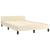 Cadru de pat fără saltea cremă 120x190 cm piele artificială GartenMobel Dekor