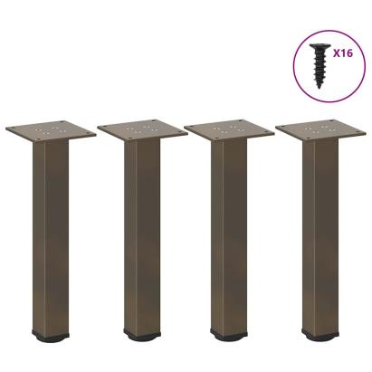 Picioare măsuță de cafea 4 buc Oțel natural 30-32 cm Oțel GartenMobel Dekor