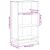 Bibliotecă, stejar fumuriu, 60x35x107,5 cm, lemn prelucrat GartenMobel Dekor