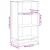 Bibliotecă, gri sonoma, 60x35x107,5 cm, lemn prelucrat GartenMobel Dekor