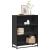 Bibliotecă, negru, 80,5x35x107,5 cm, lemn prelucrat GartenMobel Dekor